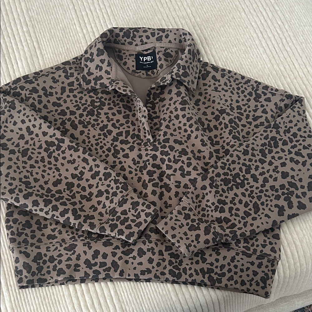 YPB Leopard Print Pullover